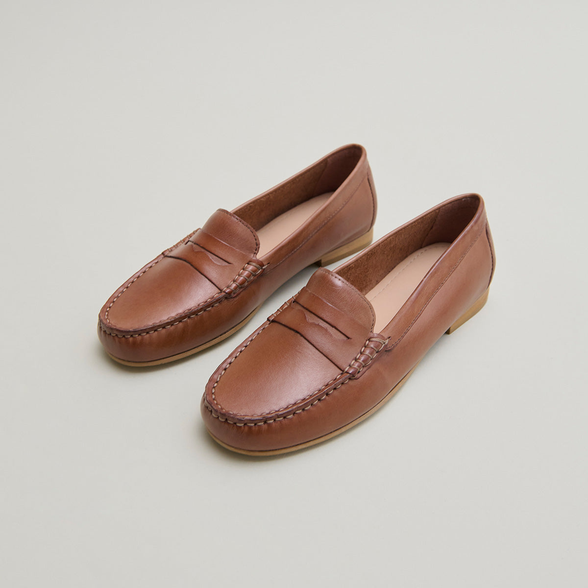 Mocassins à surpiqûres