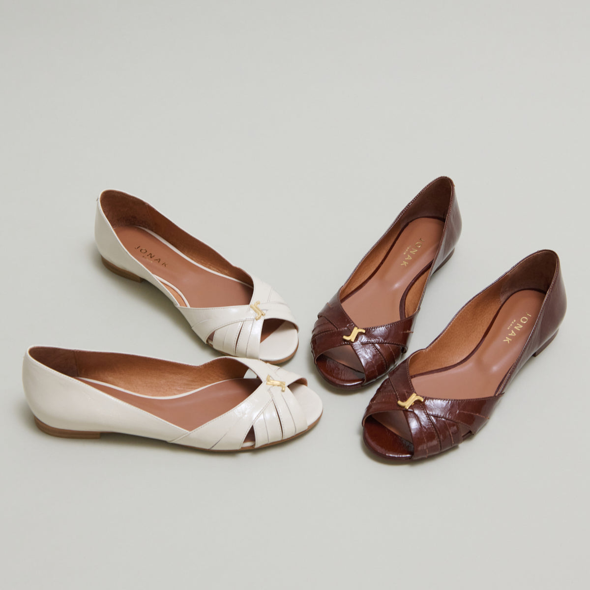 Ballerines à monogrammes