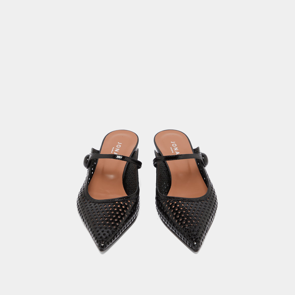 Mules compensées à bouts pointus