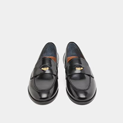 Mocassins à empiècements dorés