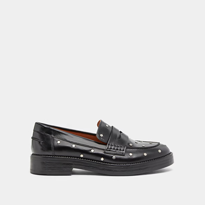 Mocassins à détails argentés