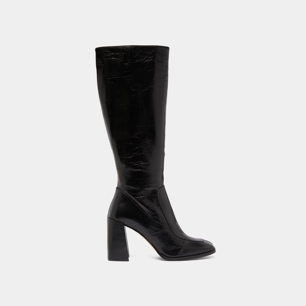 Bottes hautes à bouts carrés