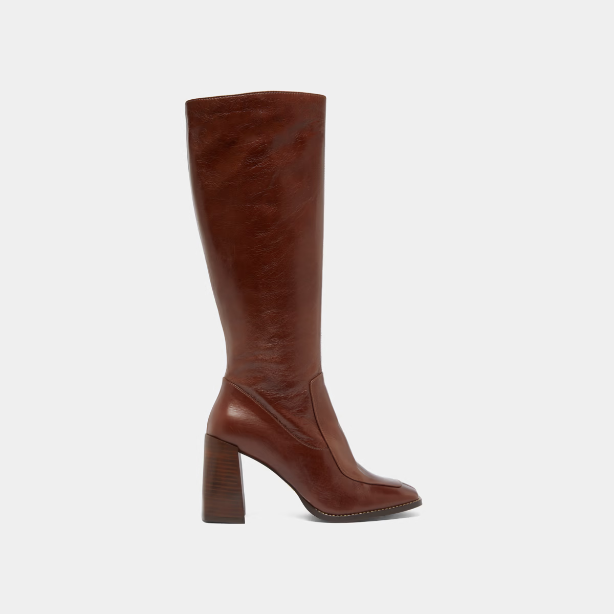 Bottes hautes à bouts carrés