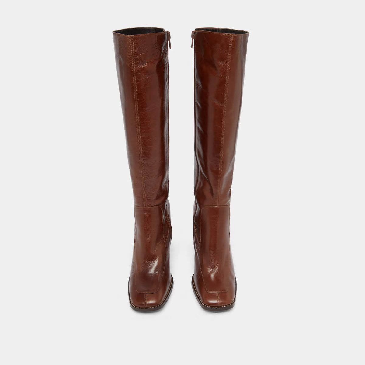 Bottes hautes à bouts carrés