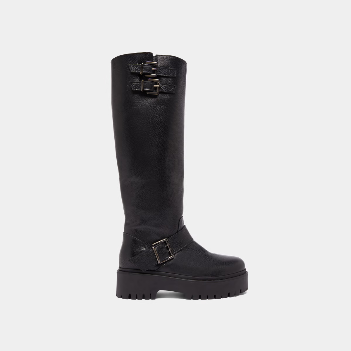 Bottes à sangles et semelles crantées
