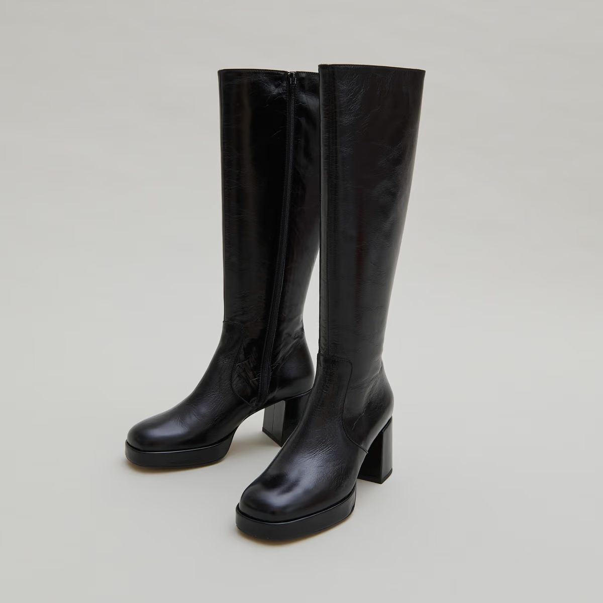 Bottes à talons et plateformes