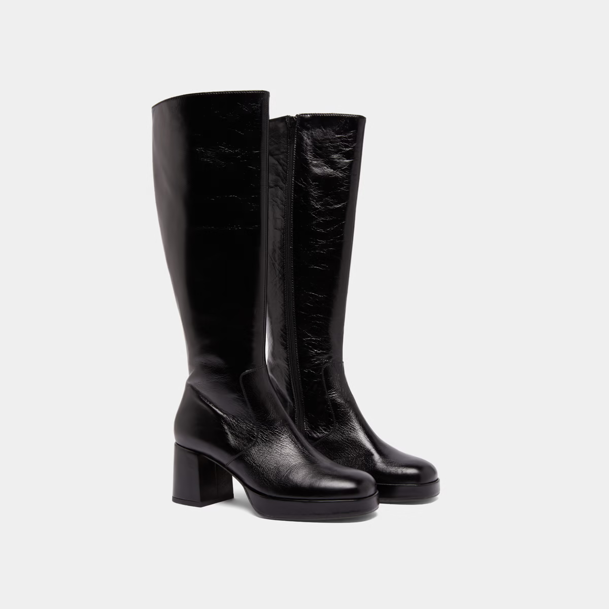 Bottes à talons et plateformes