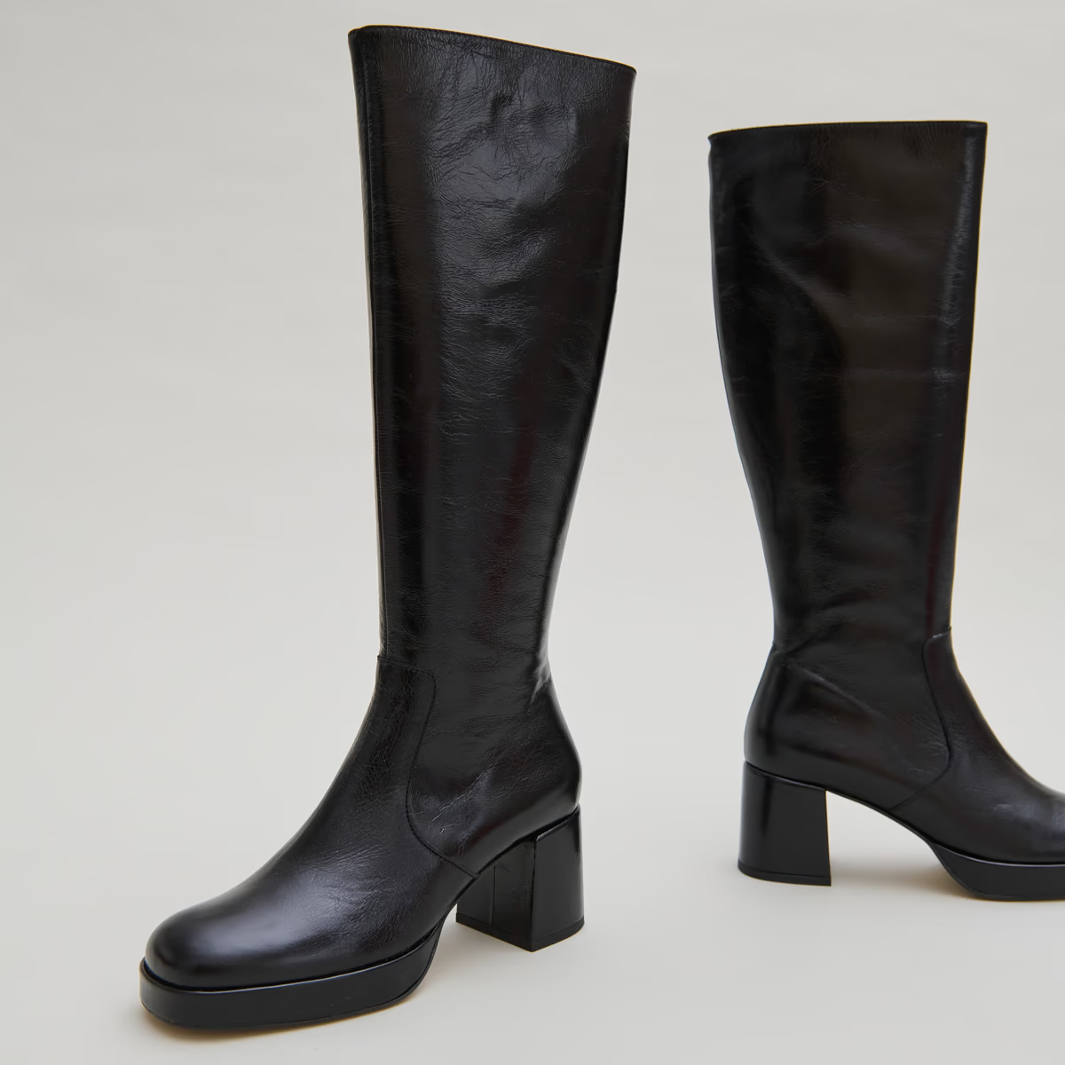 Bottes à talons et plateformes
