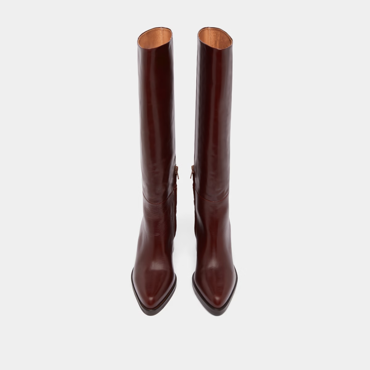 Bottes à talons lamellés