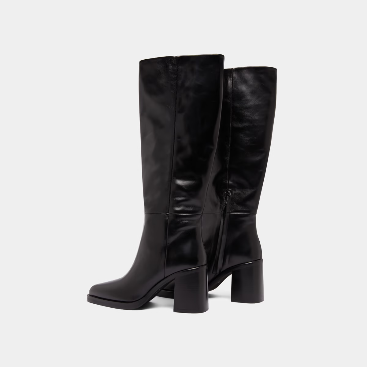 Bottes à talons lamellés