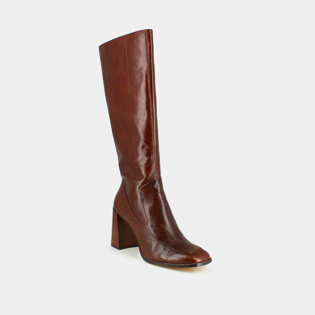Bottes hautes à bouts carrés