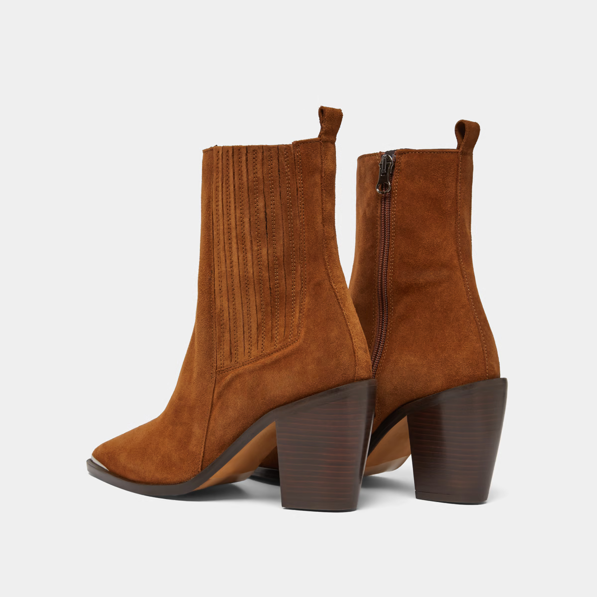Boots à talons et à fronces