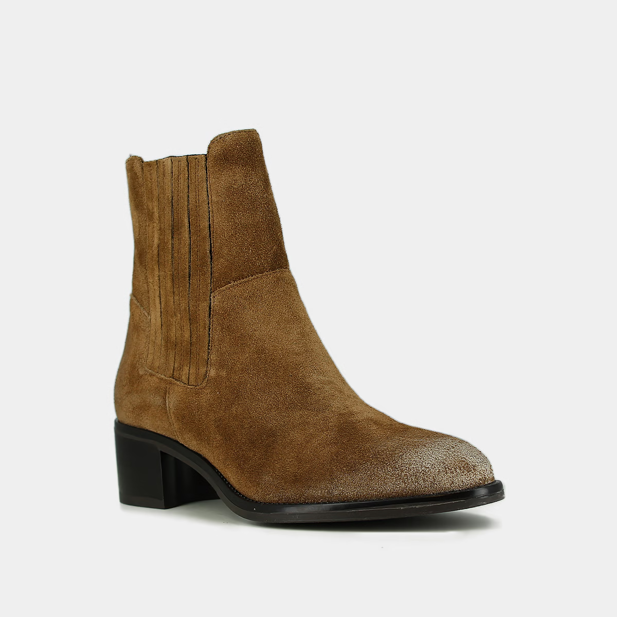 Boots à élastiques et talons carrés