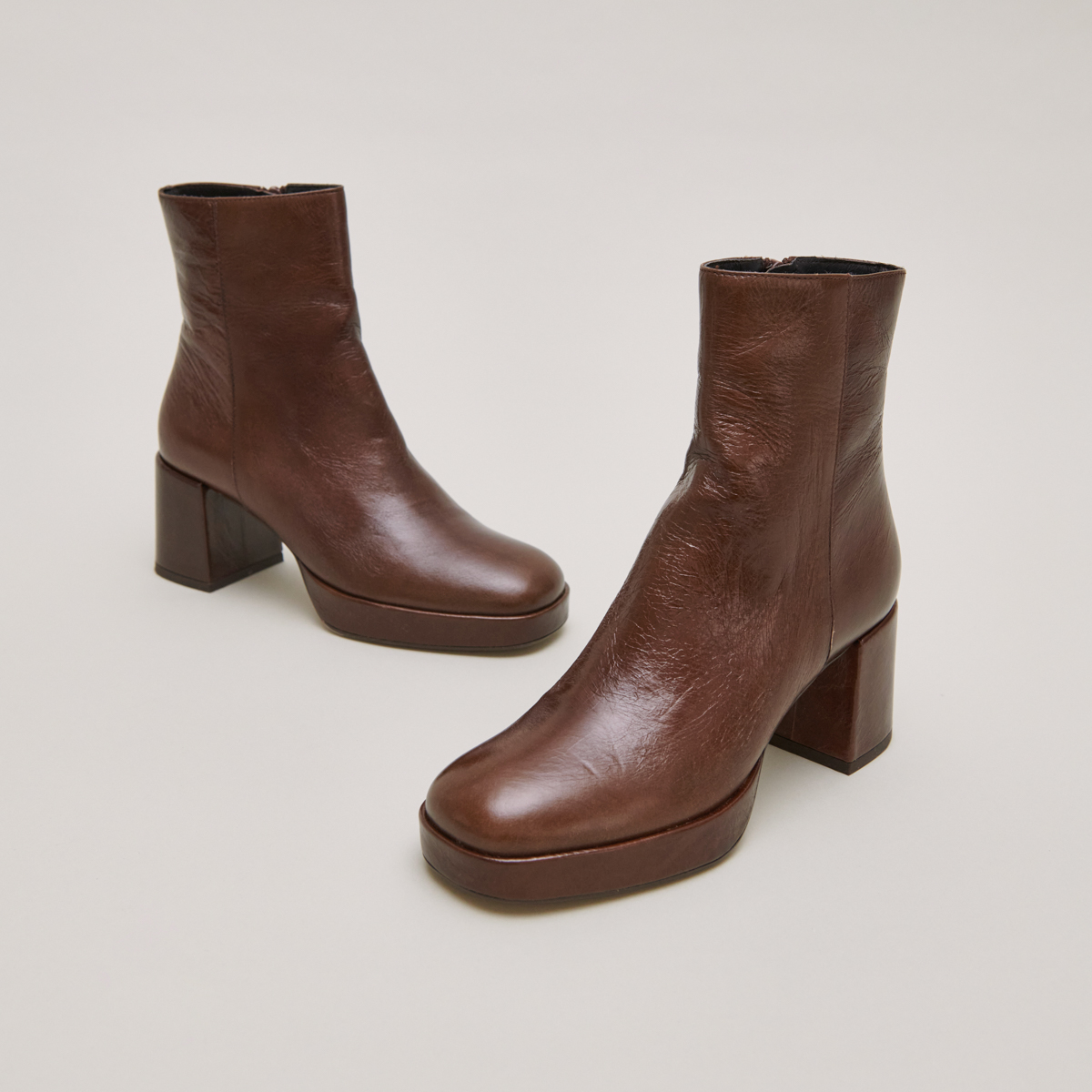 Bottines à bouts arrondis