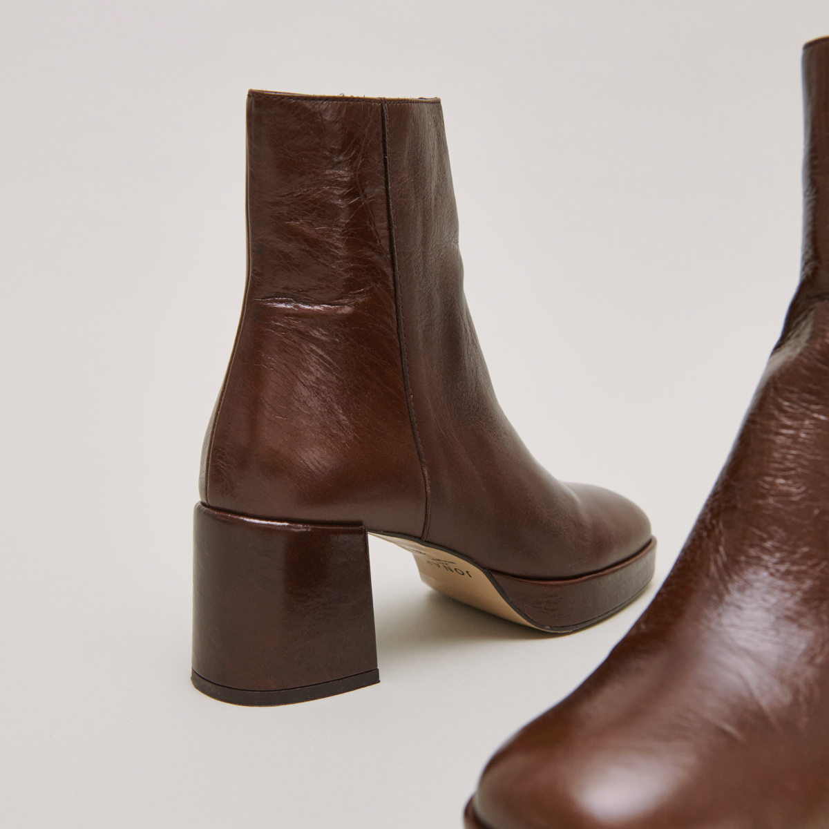Bottines à bouts arrondis