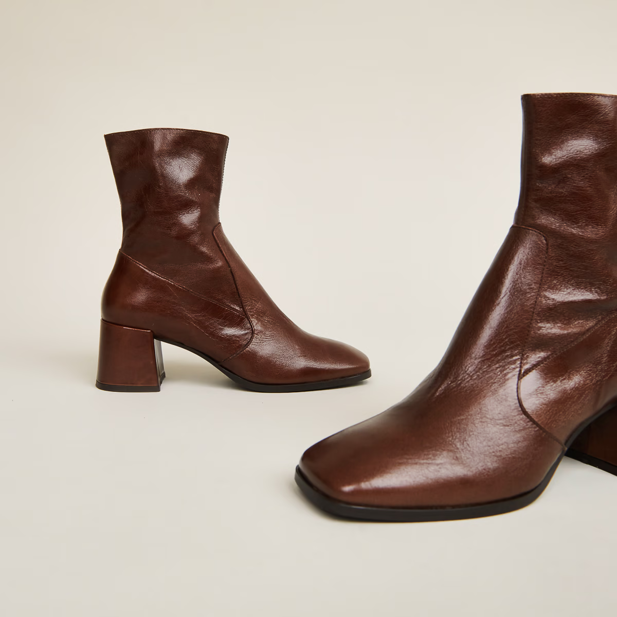 Bottines à bouts ovales