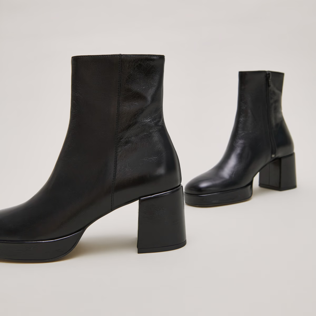 Bottines à bouts arrondis