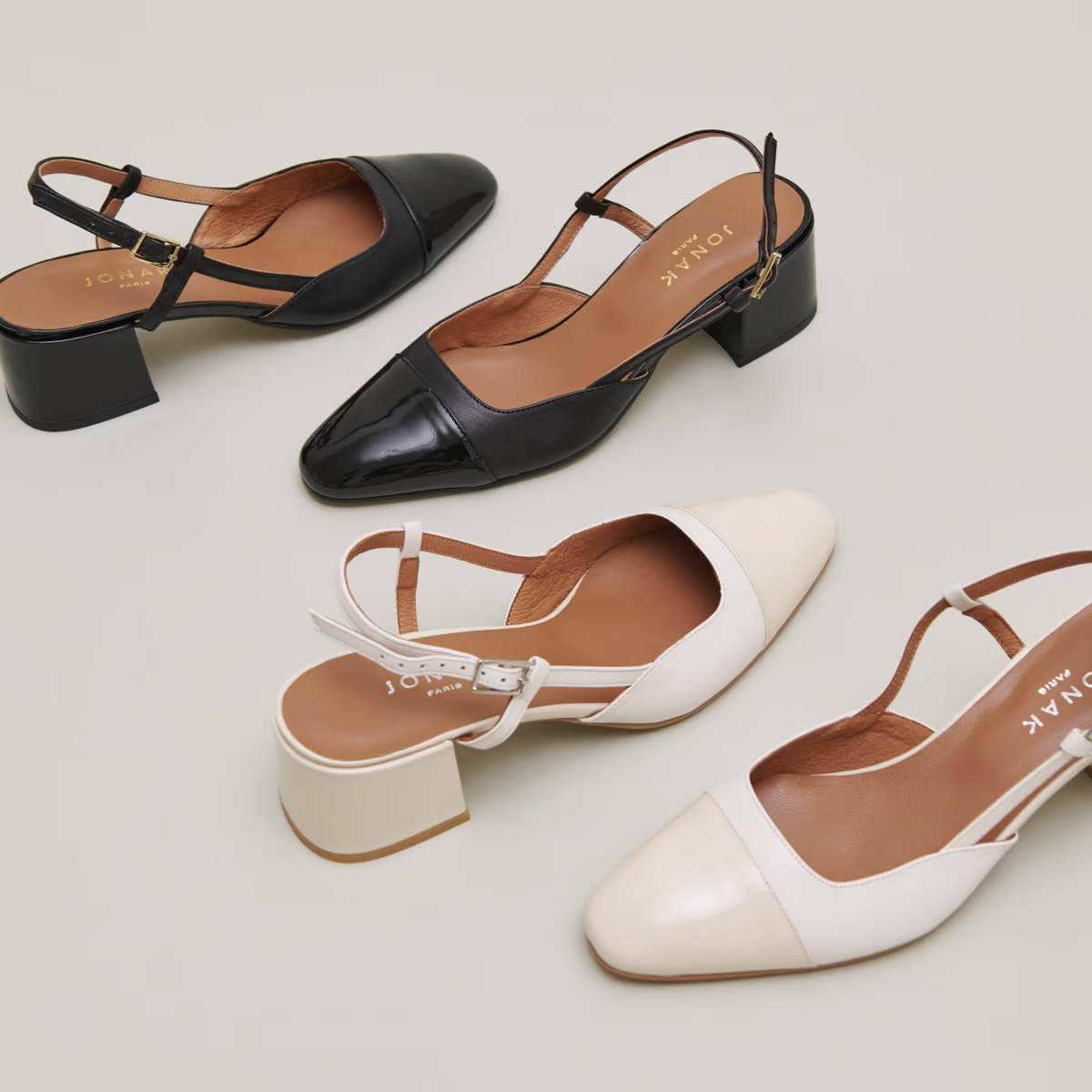 Slingbacks à petits talons