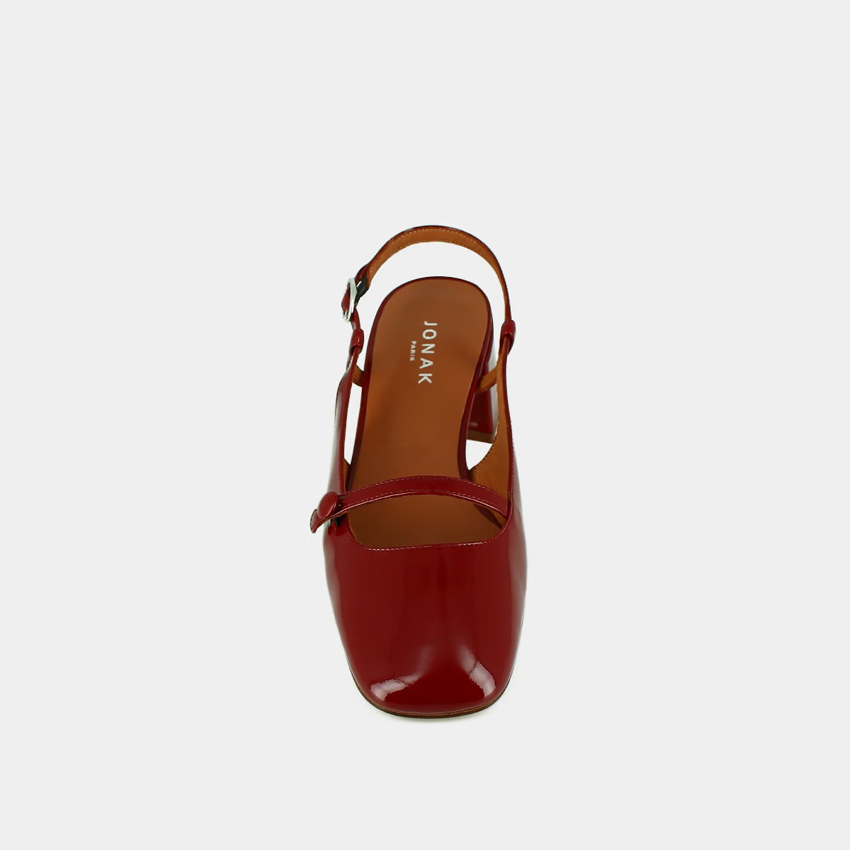 Slingbacks à talons et bouts carrés