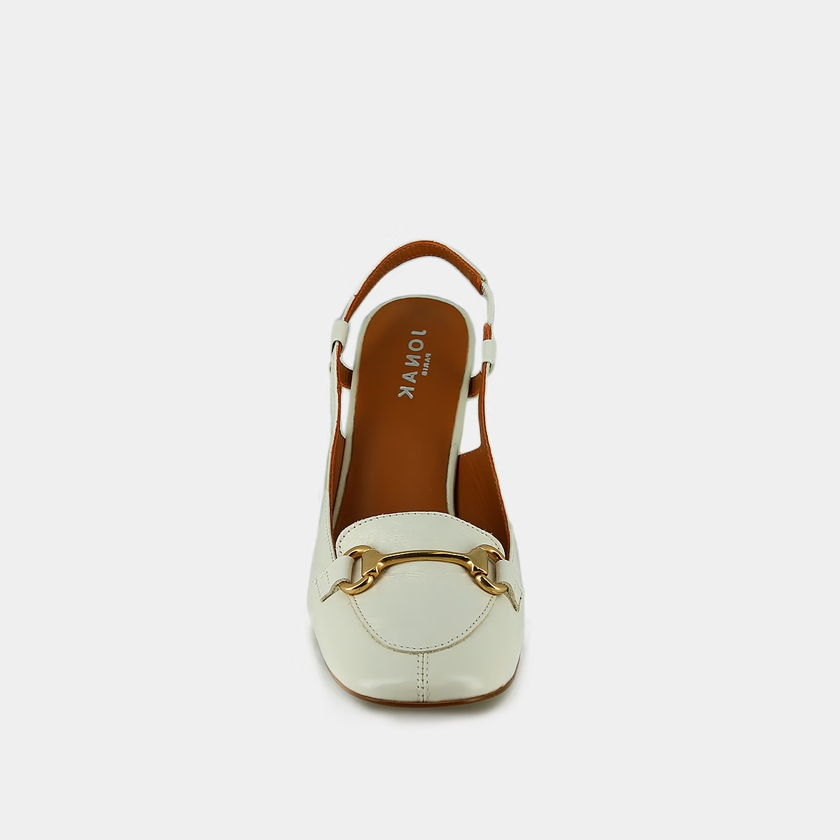 Slingbacks à mors dorés