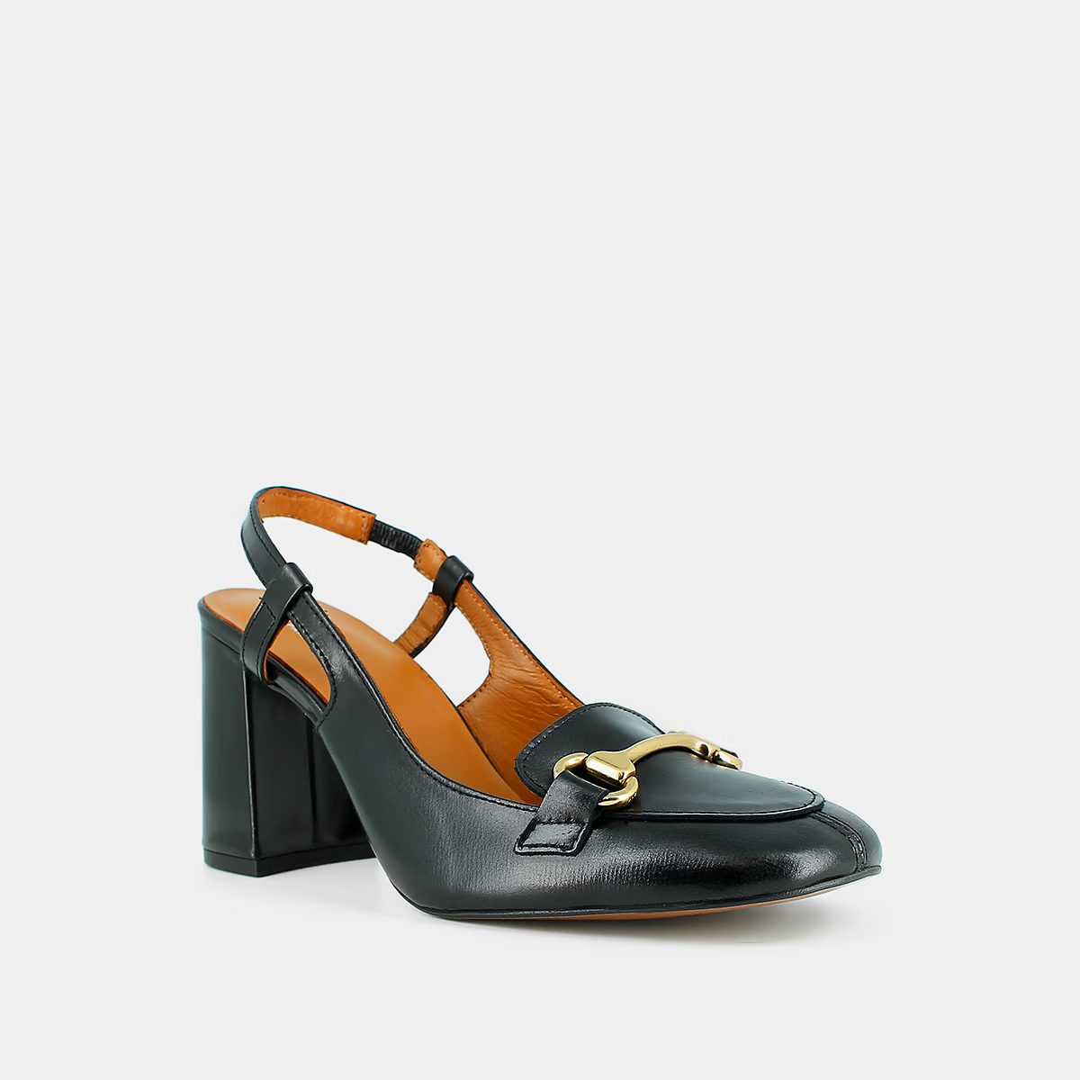 Slingbacks à mors dorés