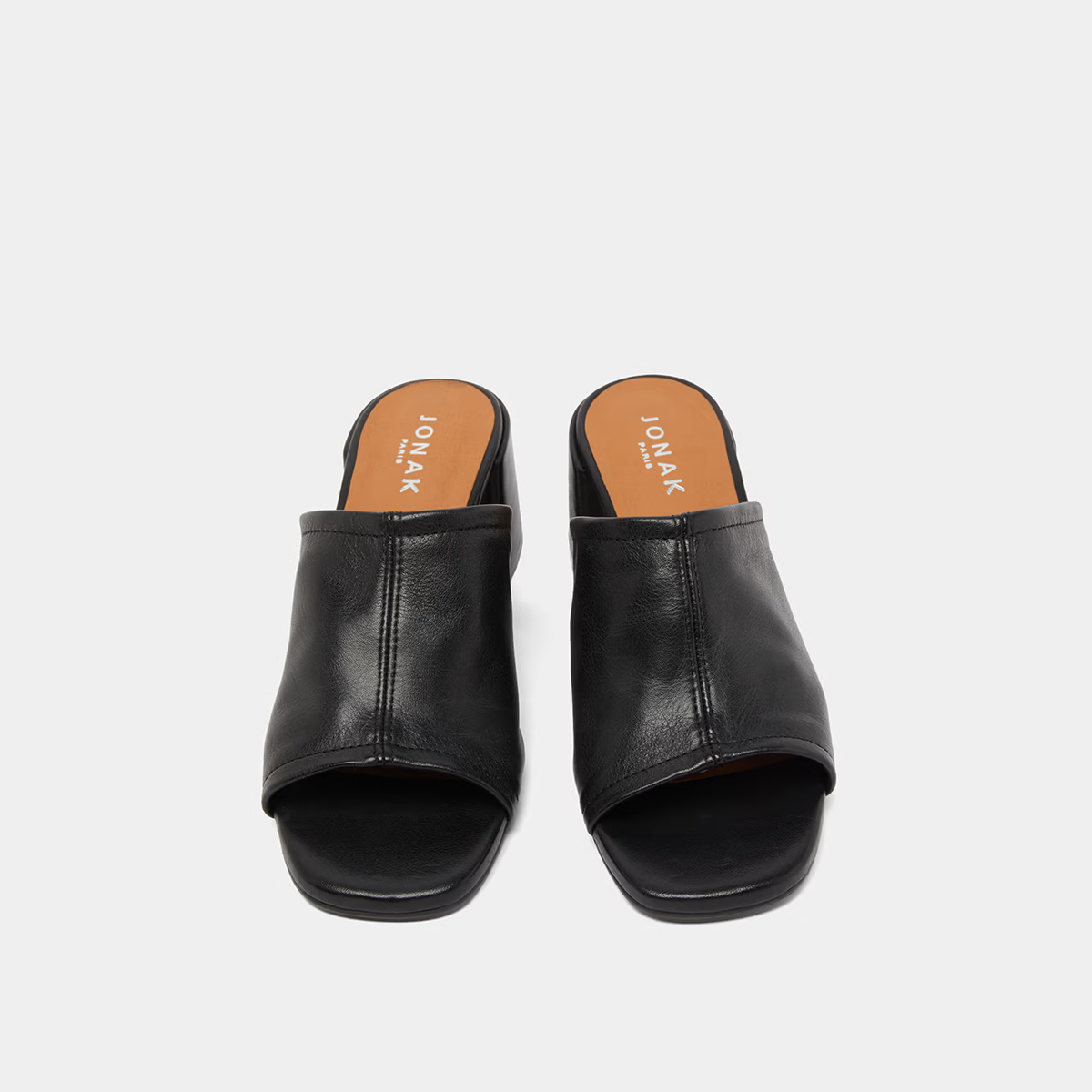 Mules à talons et bouts ouverts