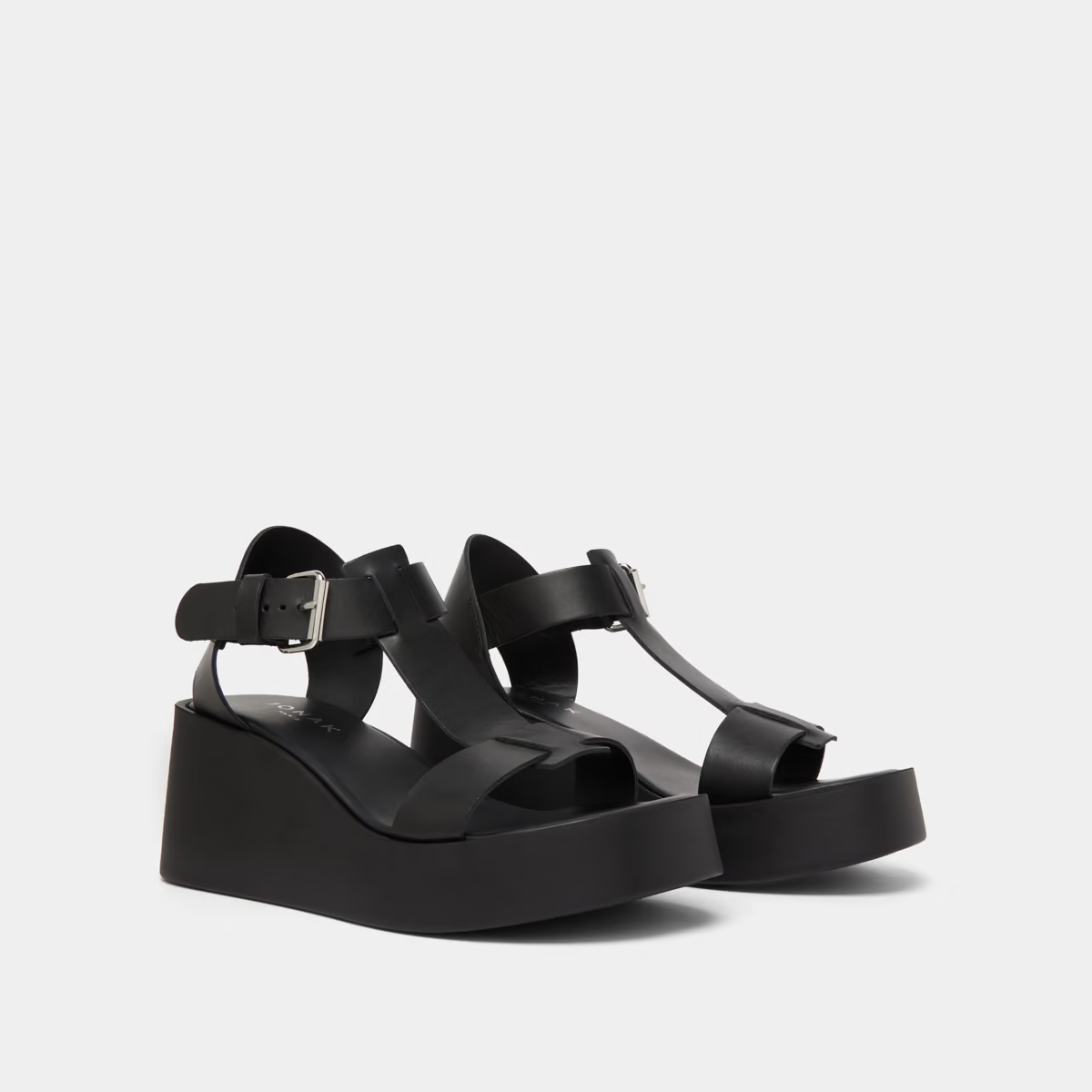 Sandales compensées à boucles ajustables
