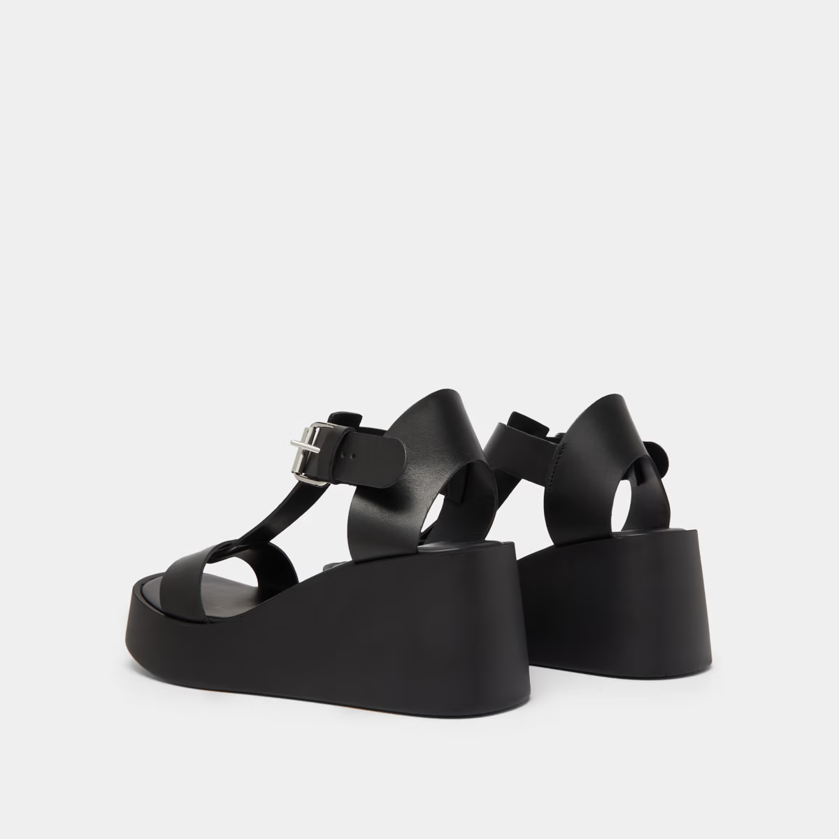 Sandales compensées à boucles ajustables