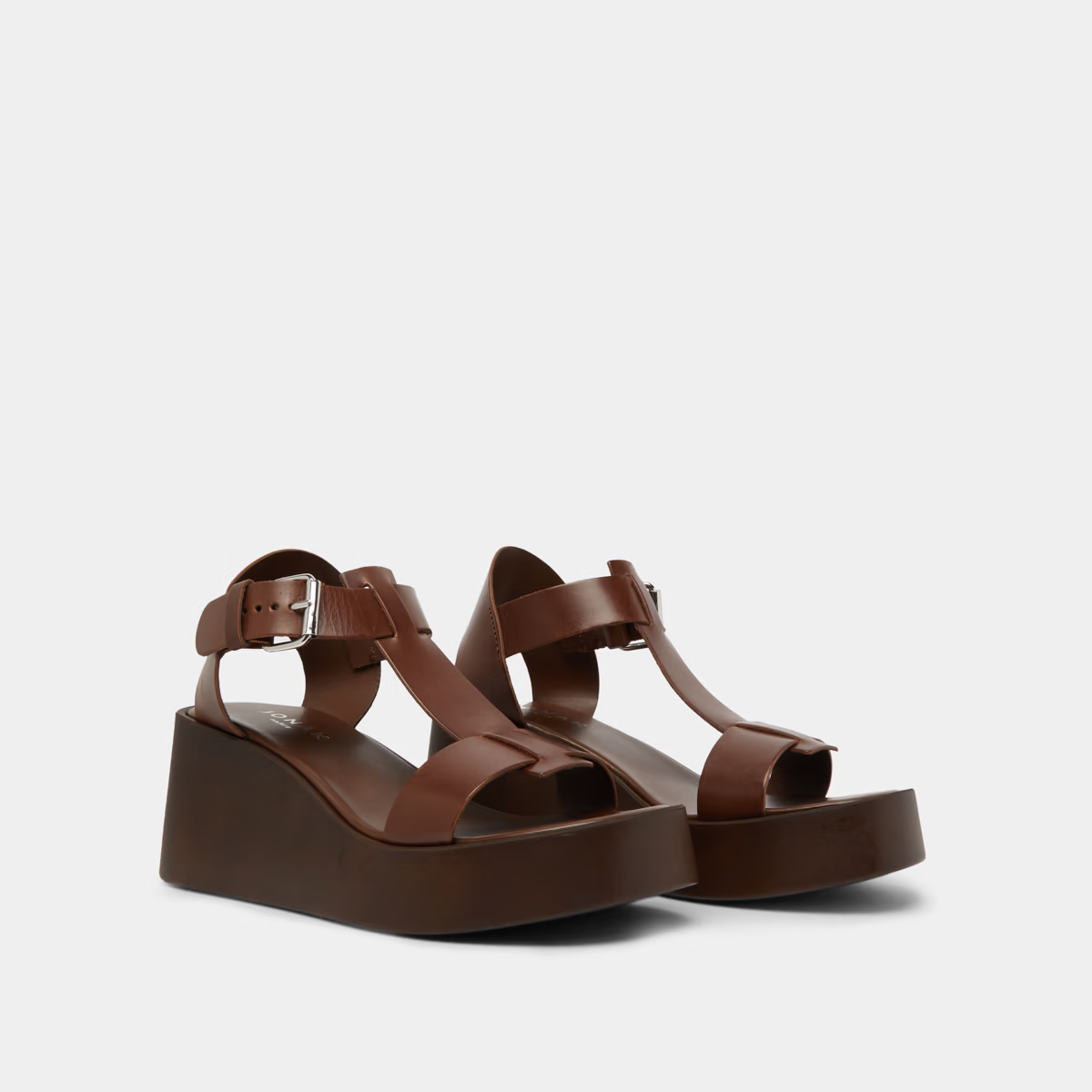 Sandales compensées à boucles ajustables