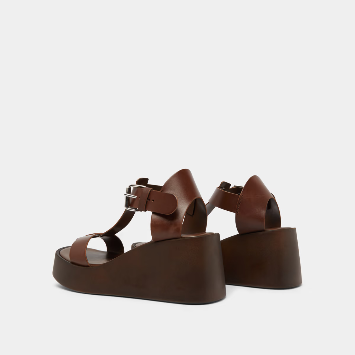 Sandales compensées à boucles ajustables