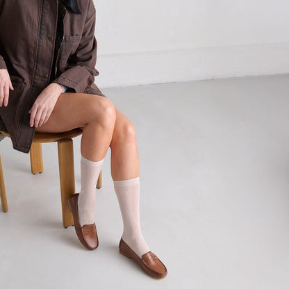 Mocassins à surpiqûres