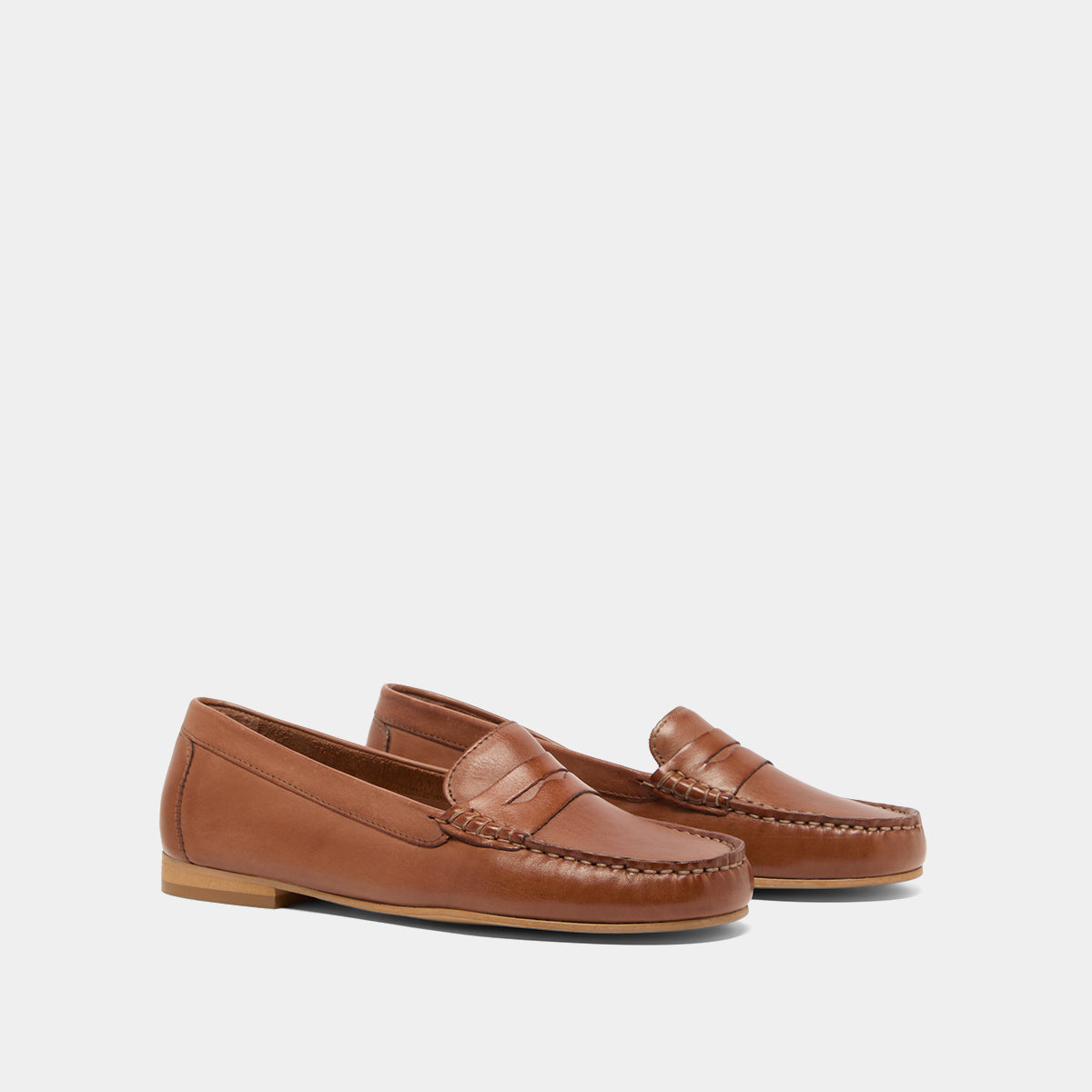 Mocassins à surpiqûres