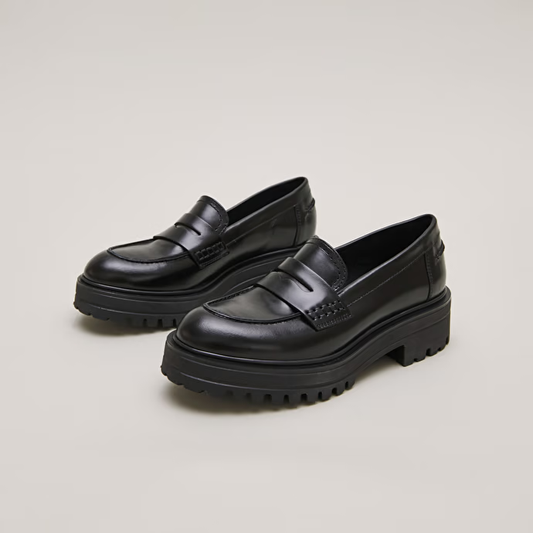 Mocassins à semelles crantées