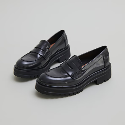 Mocassins à semelles crantées