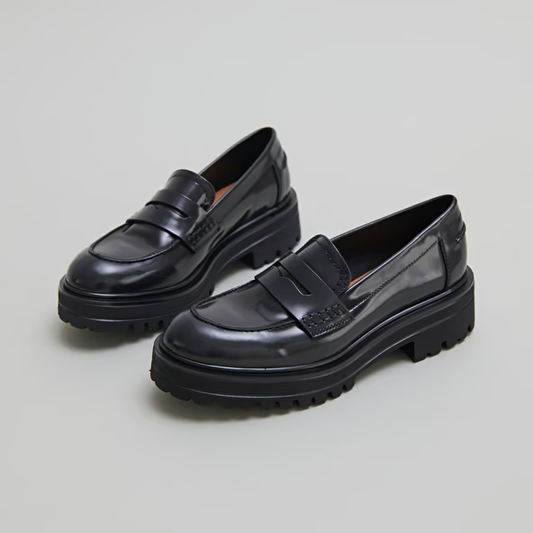 Mocassins à semelles crantées