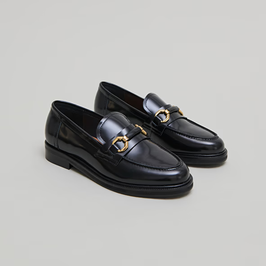 Mocassins à mors dorés