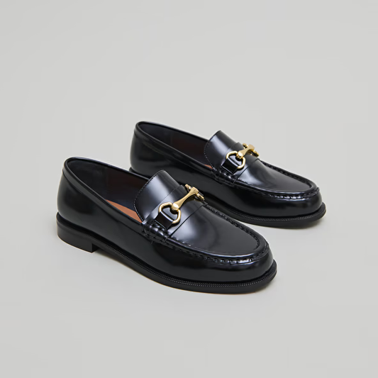 Mocassins à mors dorés