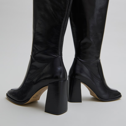 Bottes hautes à bouts carrés