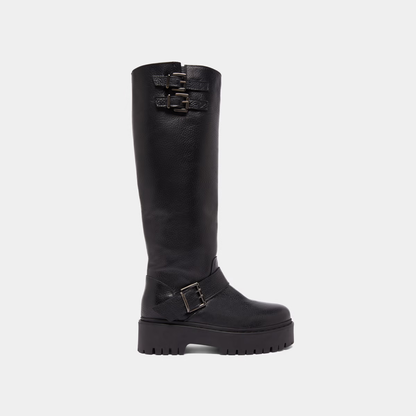 Bottes à sangles et semelles crantées