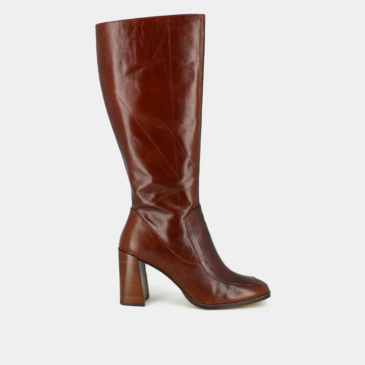 Bottes hautes à bouts carrés