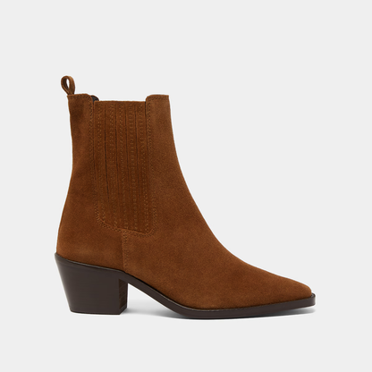 Bottines à talons et fronces