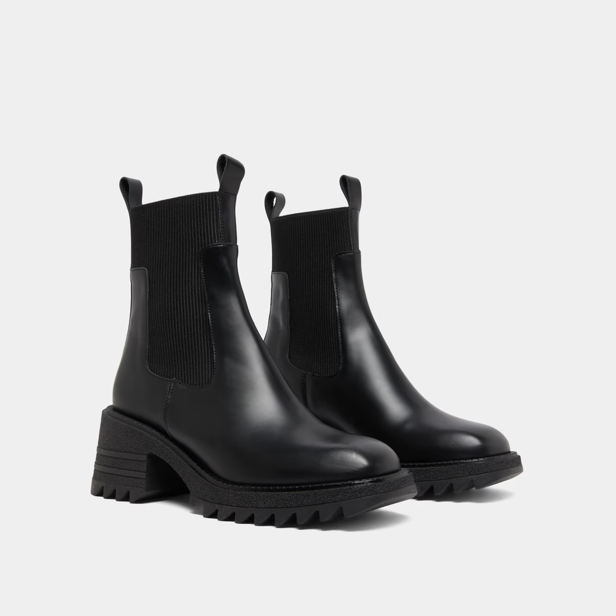 Boots à élastiques et semelles crantées