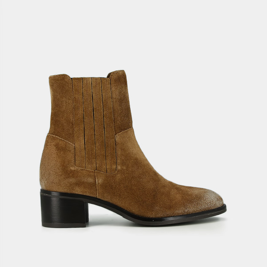 Boots à élastiques et talons carrés
