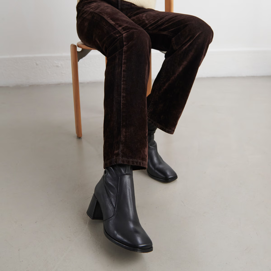 Bottines à bouts ovales