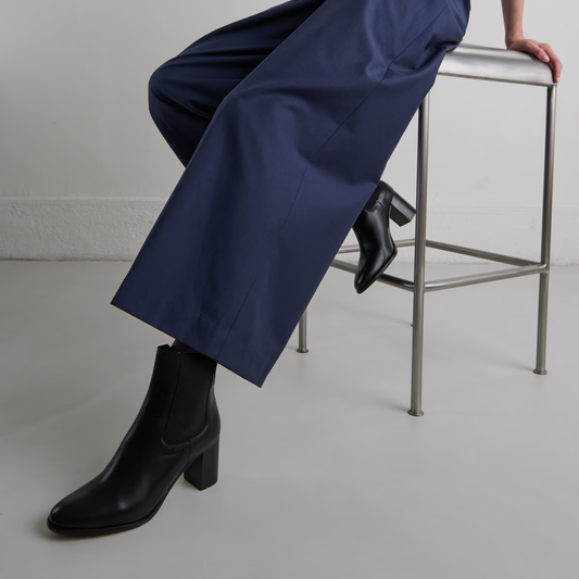 Boots à talons et élastiques