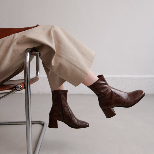 Bottines à bouts ovales