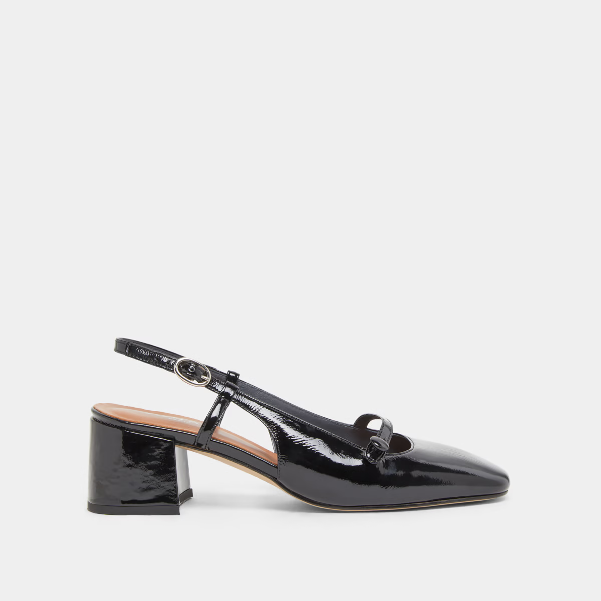 Slingbacks à talons et bouts carrés