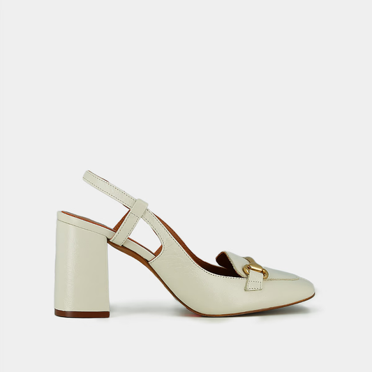 Slingbacks à mors dorés