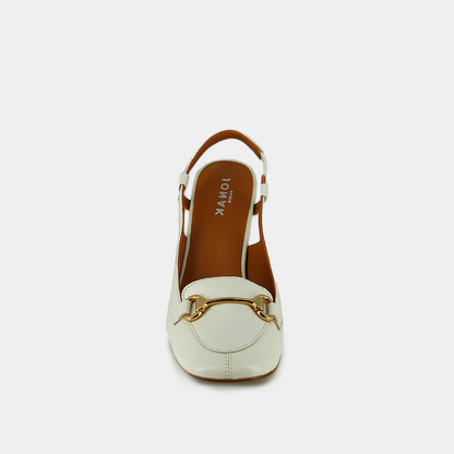 Slingbacks à mors dorés