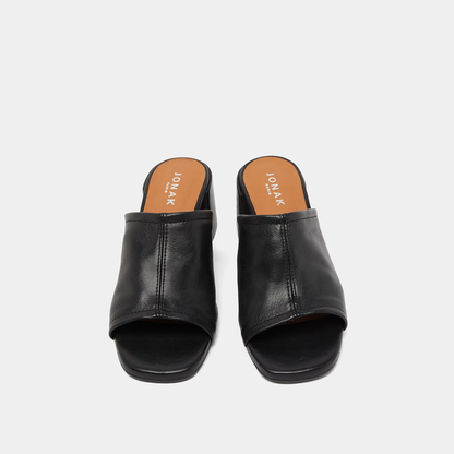Mules à talons et bouts ouverts